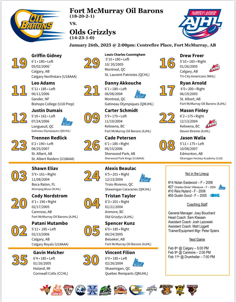 TheAJHL's tweet photo. https://t.co/HKuIfuAucG
