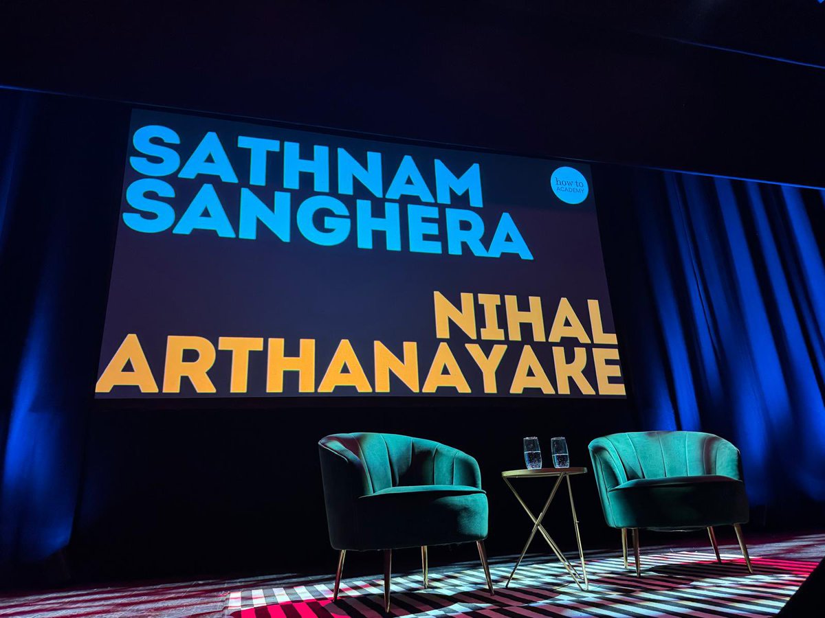 Enriching &amp; engaging conversation with <a href="/TherealNihal/">Nihal Arthanayake</a> &amp; <a href="/Sathnam/">Sathnam Sanghera</a> about #empireworld where opposites can occur and be true at the same time . Helping to create the varifocal lens for the future &amp; a great afternoon with friends <a href="/The_Lowry/">Lowry</a>