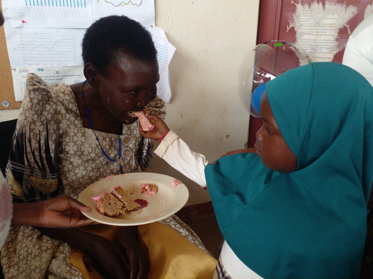 MAMA BETTY OUR ELDEST SICKLE WARRIOR CELEBRATED HER 65th BIRTHDAY 

We marked a significant milestone yesterday as our esteemed Mama Betty, a veteran sickle cell warrior, observed her 65th birthday at the Butenga Health Centre IV sickle cell clinic.