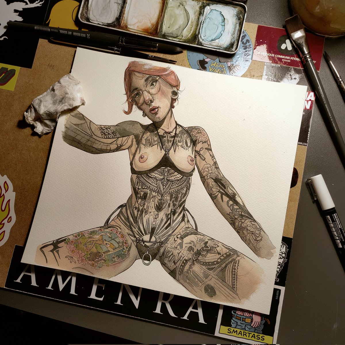fudgesloth's tweet photo. Hey all
This was my last post until Instagram decided to take down my whole account. I lost all contacts 
I don't even know the name of the model who commissioned this anymore
If you want to stay connected, feel free to follow my patreon or follow my non nude insta: stillakidart https://t.co/xGaysxfoj3