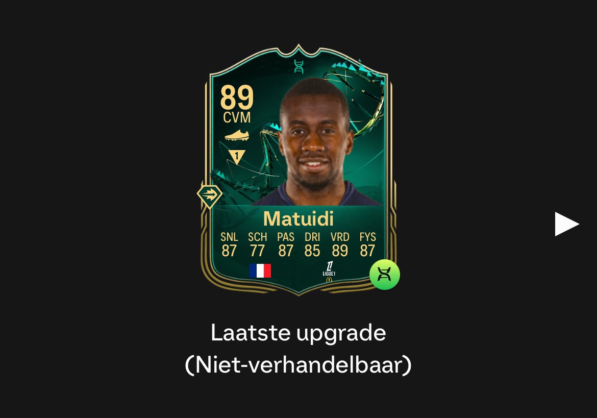 swit26475's tweet photo. @FUTWIZ Difficult to choose, VdS solid pick, Vieira is 700k but I also have this evo Matuidi, Blanc can fit the Evo but I also have this Konate https://t.co/FSdM3f2P2Y