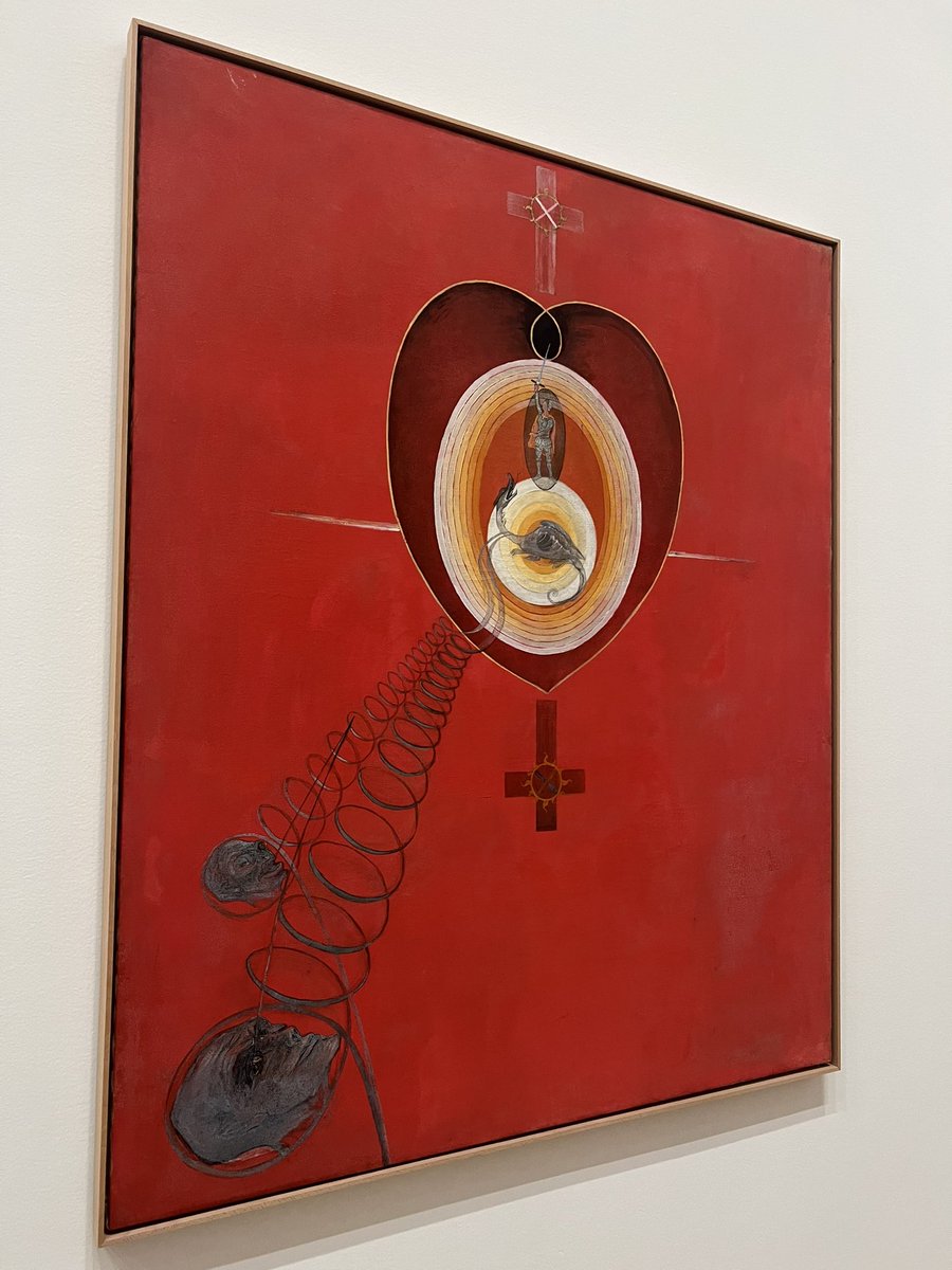 venusoncrack's tweet photo. la primera persona que pintó arte abstracto no fue Kandinsky, fue Hilma Af Klint ♥️
ordenó que sus obras no salieran a la luz sino 20 años después de su muerte porque sabía que estaba adelantada a su época https://t.co/Y3PQISPCxP