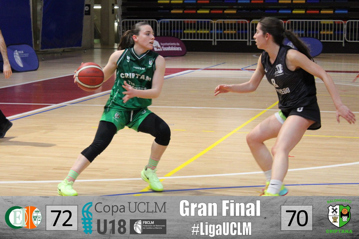 fbclm's tweet photo. #LigaUCLM | Final del Partido
🏆CEI Toledo Universidad Laboral CAMPEONAS de la Copa @uclm_es Femenina 2025 de Guadalajara. Enhorabuena‼️
🏀 @CEIToledo 72-70 @BCriptana 
#PasionXBasketCLM #CopaUCLM https://t.co/GuhCNfgGya
