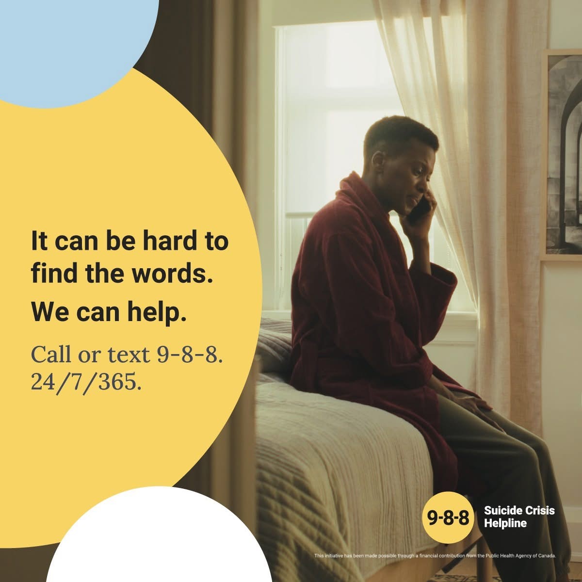 CMHA_MPS's tweet photo. If you’re struggling to share your thoughts or have been afraid to tell someone about what you’re going through, 9-8-8 responders are here to listen. Available 24/7—even if it’s hard to find the words. You don’t have to face this alone. Reach out. 9-8-8 can help. https://t.co/MqX0iVFP3B