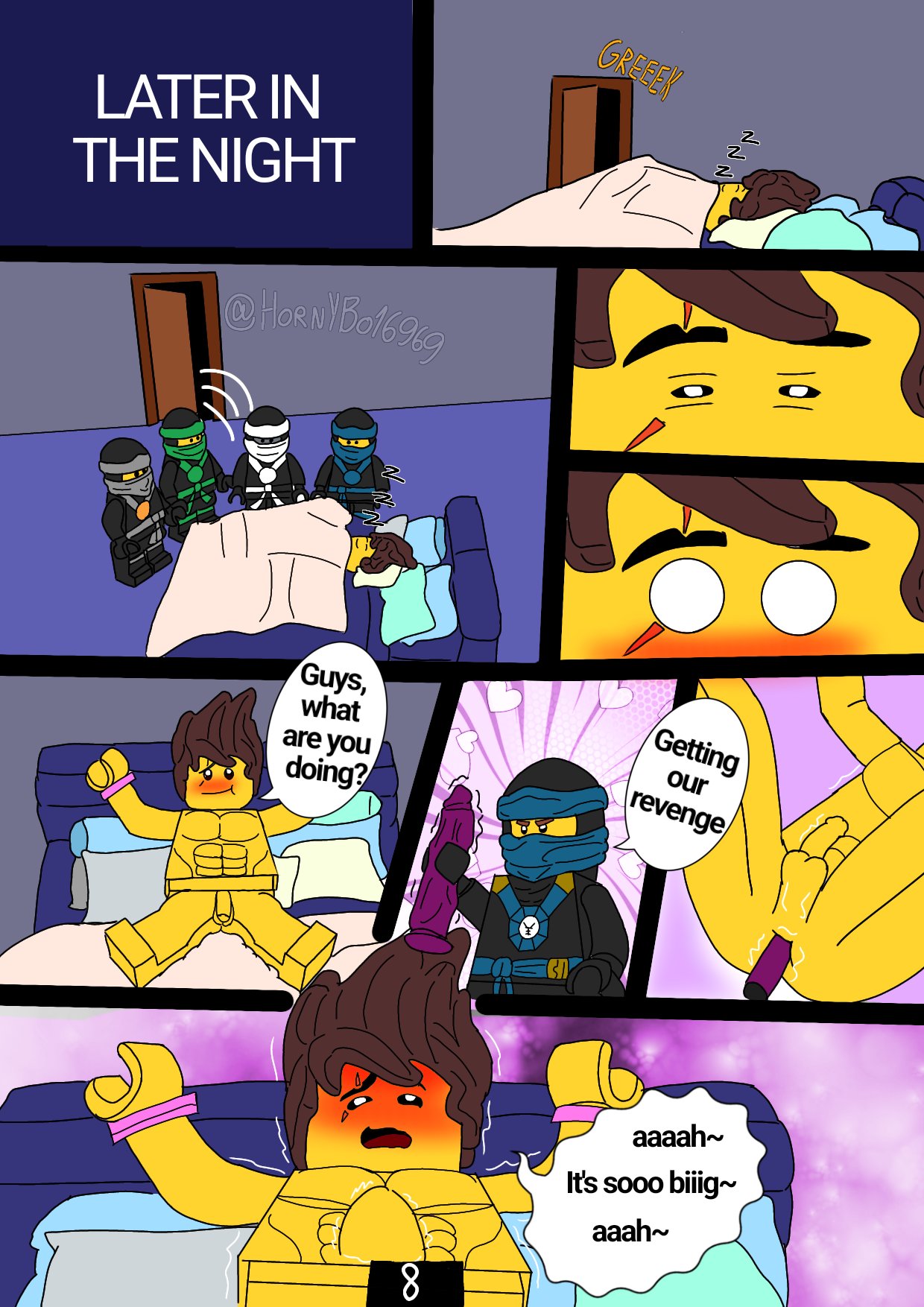 Kai and Cole sharing a moment of intimacy after training