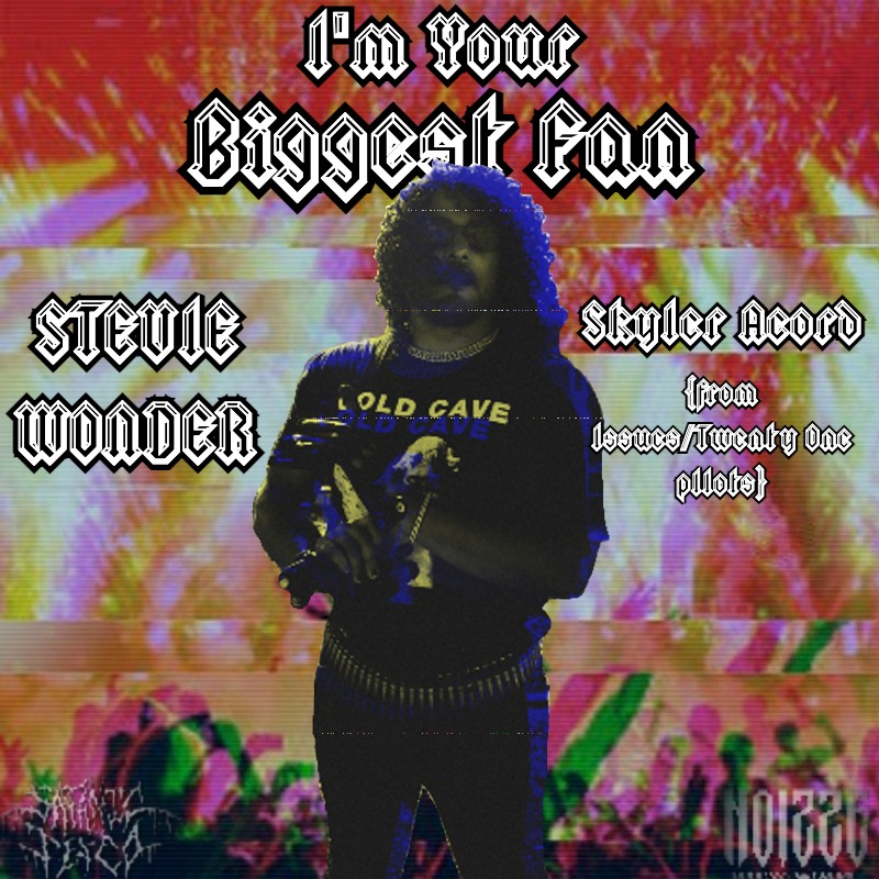 I have been away from posting lately, but fear not! Episodes are still coming!
Episode 25 featuring <a href="/twentyonepilots/">twenty one pilots</a> / <a href="/issues/">ISSUES</a> bassist Skyler Acord chatting all about the legendary Stevie Wonder, is available now!

Catch up here: linktr.ee/biggestfan_pod