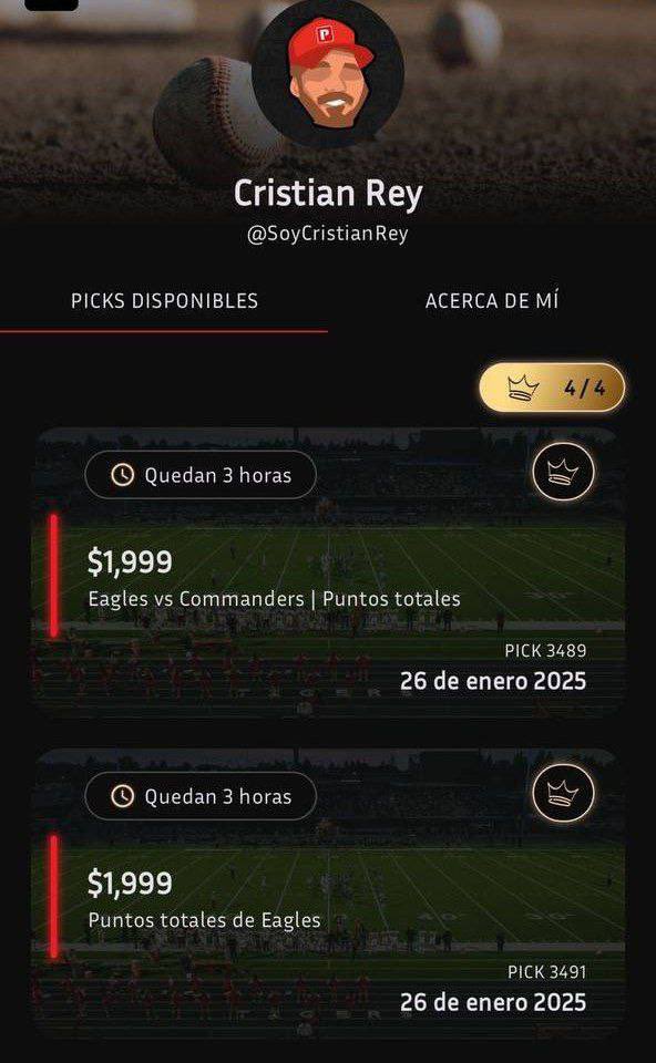 AllTipsterFree's tweet photo. ¡Ya tengo las 4 jugadas de Cristian Rey 👑 con un valor de $8,000MXN! Y las compartiré completamente GRATIS 🎁 si este post llega a los 200 ❤️ y RT ♻️. 

Canal free 👇

https://t.co/kmDJstsQV4 https://t.co/lS4QzLBxgl