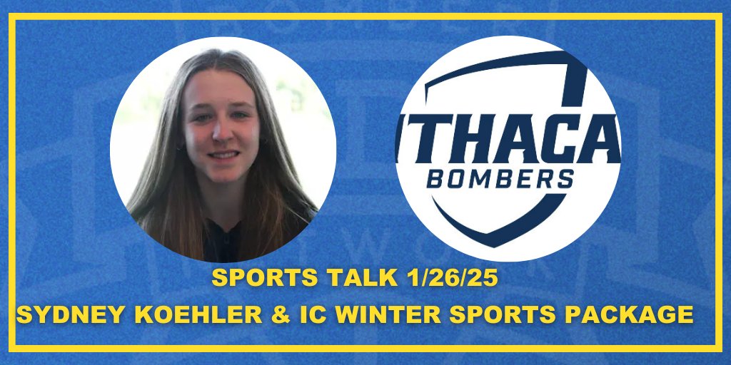 BombersRadioNet's tweet image. Episode 1 of Spring #Sportstalk is here!
@_lucasorlo hosts as @fhudson171 sits down with @Ithaca_SwimDive Sydney Koehler while @TobiahZboray profiles the success of winter sports.
Tune in tonight at 6:30 p.m. only on @WICB