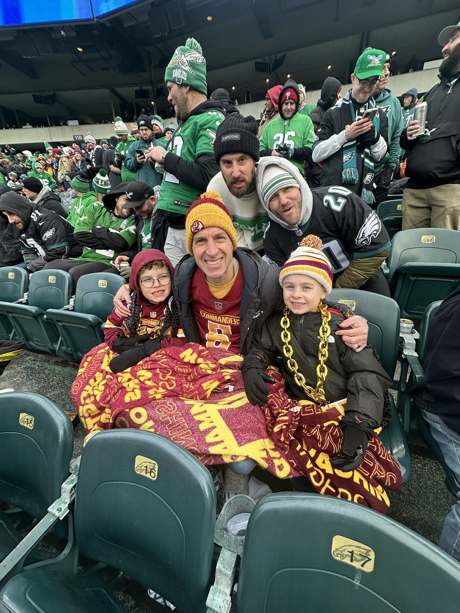 The @eagles fans don't care how old you are!  They are ruthless!  #HTTC @junksradio @commanders