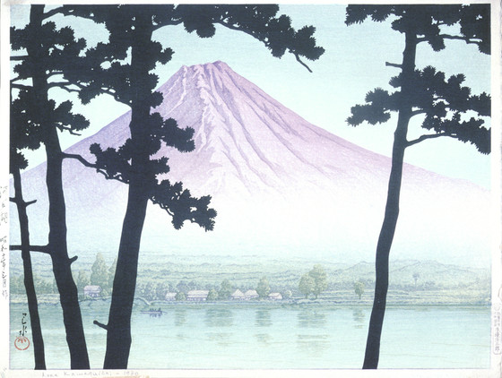 Lake Kawaguchi, by Kawase Hasui, 1935