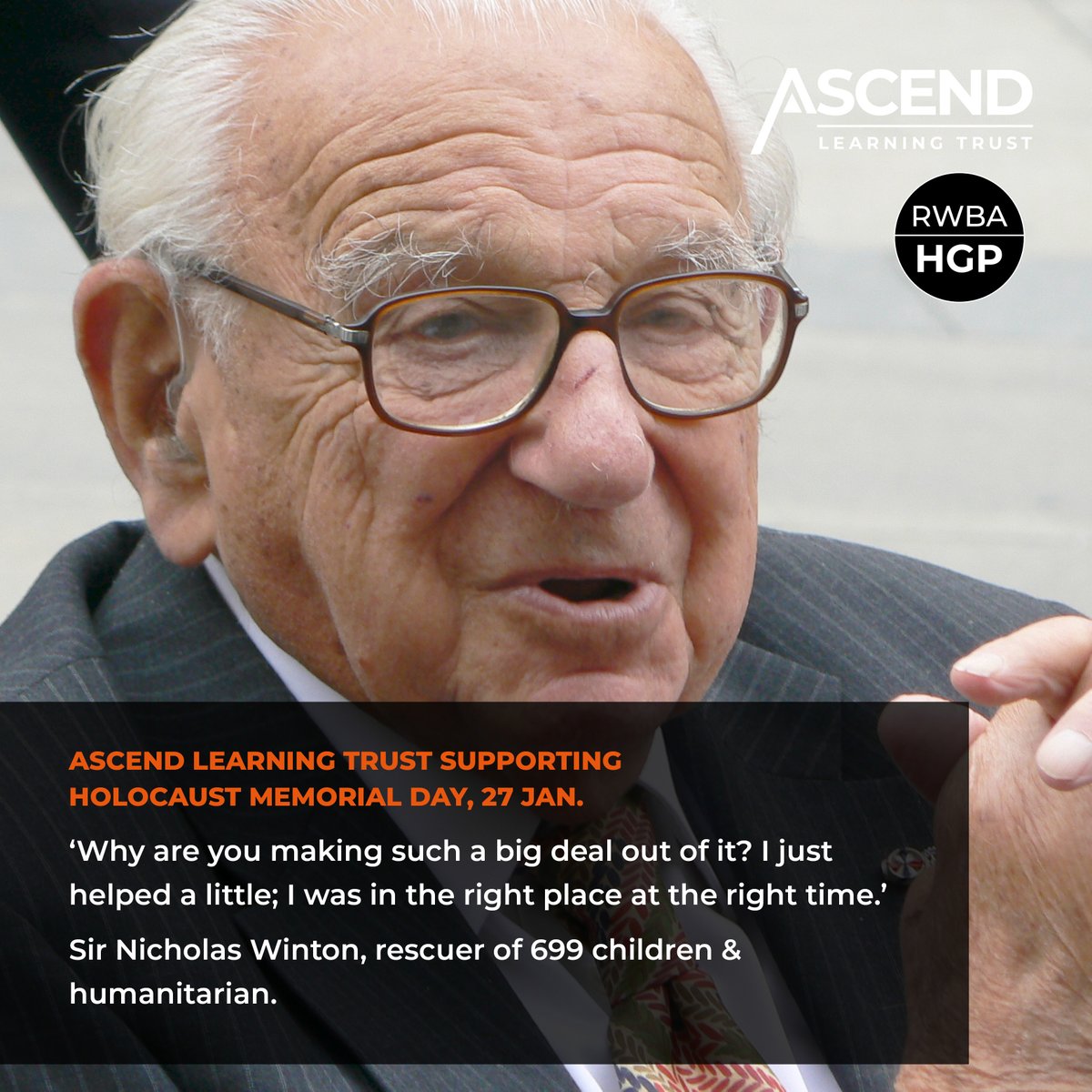 RWBAHolocaust (@rwbaholocaust) on Twitter photo Today marks the 80th anniversary of the liberation of Auschwitz-Birkenau.
On #HMD2025 we remember our missed inspirational friend, Sir Nicholas Winton, recognise we need strong foundations for 'a better future', inc. respect for human life & dignity & commit to ed.
RT <a href="/IAnsonC/">Charlie I'Anson</a> Today marks the 80th anniversary of the liberation of Auschwitz-Birkenau.
On #HMD2025 we remember our missed inspirational friend, Sir Nicholas Winton, recognise we need strong foundations for 'a better future', inc. respect for human life & dignity & commit to ed.
RT <a href="/IAnsonC/">Charlie I'Anson</a>
