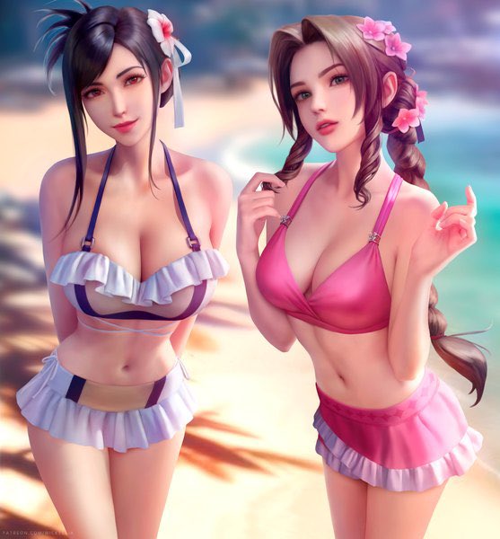 Tifa Lockhart &amp; Aerith Gainsborough
Final Fantasy VII

#finalfantasy7 #Tifa #Aerith