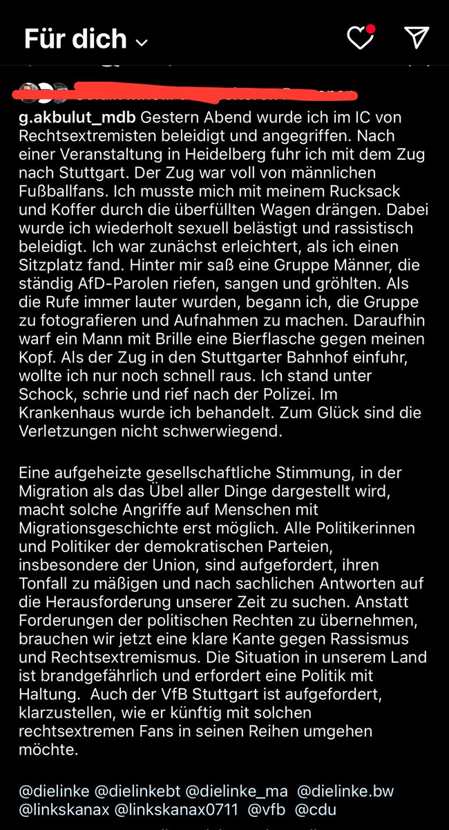 Max (@__maxnum__) on Twitter photo Es ist unglaublich. Unsere Bundestagsabgeordnete <a href="/AkbulutGokay/">Gökay Akbulut MdB</a> wurde gestern angegriffen. Mir fehlen einfach die Worte. Liebe Gökay, volle Solidarität. Fühl dich ganz fest umarmt!❤️🫂 Es ist unglaublich. Unsere Bundestagsabgeordnete <a href="/AkbulutGokay/">Gökay Akbulut MdB</a> wurde gestern angegriffen. Mir fehlen einfach die Worte. Liebe Gökay, volle Solidarität. Fühl dich ganz fest umarmt!❤️🫂
