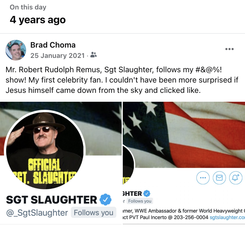 DoomsdayPodcast's tweet photo. This remains a terribly proud moment in my life (I mean, the show's history). 

#WWERaw #WWE #wrestling https://t.co/qKUvfo2qTs