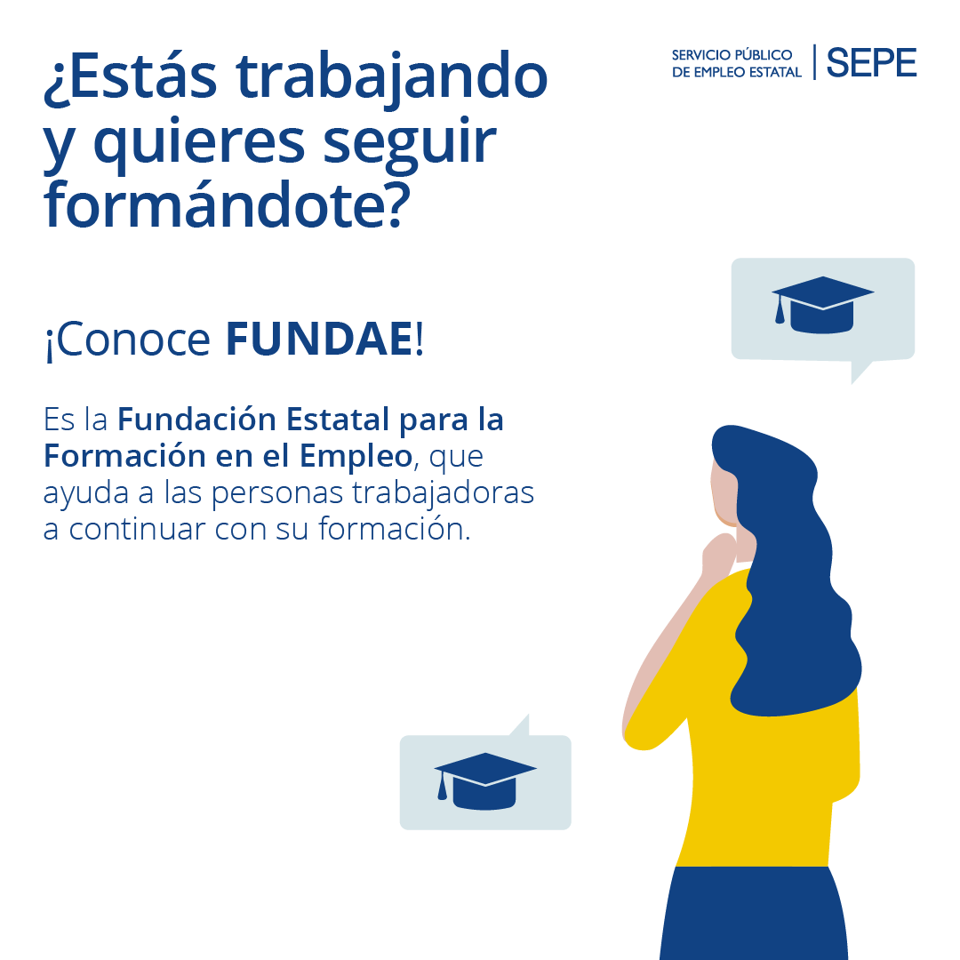 empleo_SEPE's tweet photo. 🔹 El SEPE junto con @Fundae_es pone formaciones a disposición de empresas y empleados para que estén en constante actualización de conocimientos y habilidades, adaptándose a los cambios propios del sector 🔹

🔗 Accede para más información desde aquí ➡️ https://t.co/qTw2aFxxoU https://t.co/bZrSC2A6Yx