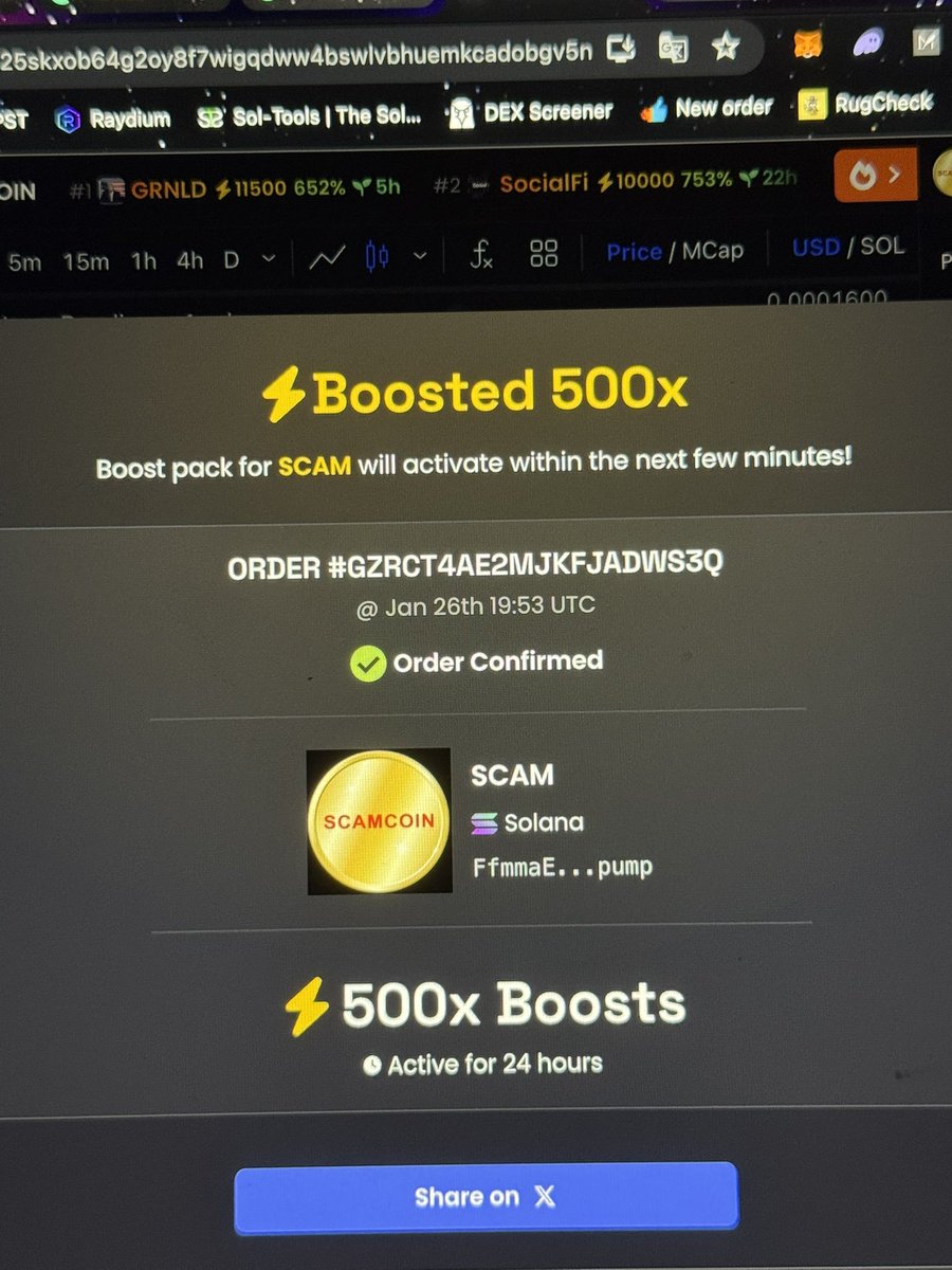 scamcoinio's tweet photo. ⚡️ 500x Boosts https://t.co/abxgAqAnOF