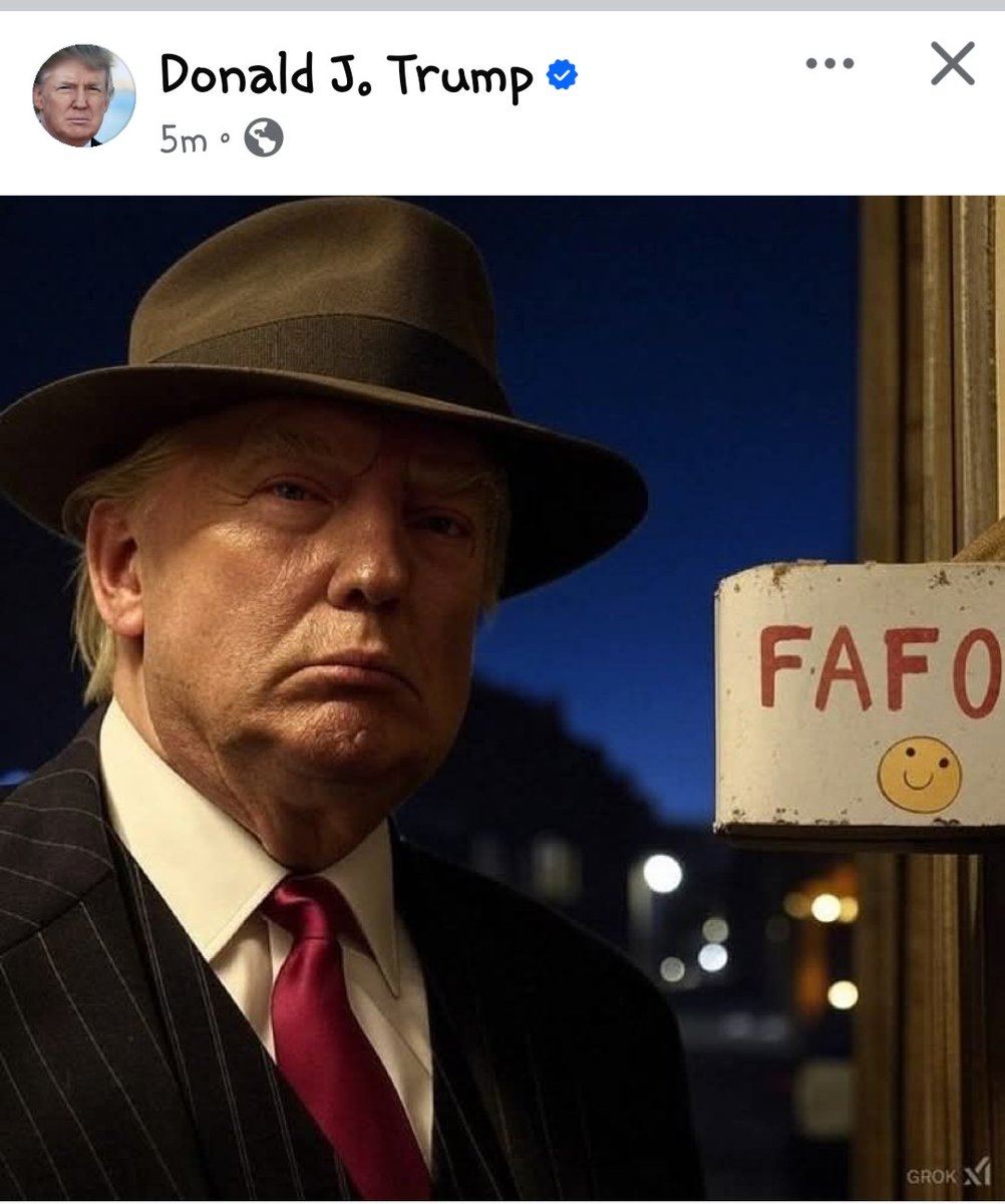 Trump posted this on his Facebook account.  Love it.