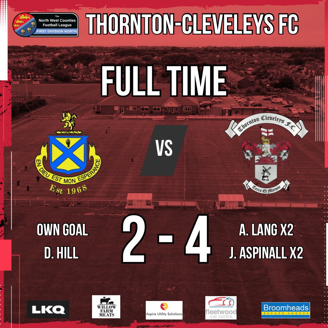 Weekend roundup 🔴

2 goals from <a href="/AspinallJacob/">Jacob Aspinall</a> and <a href="/ArchieLang01/">Archie Lang</a> made it back to back wins on the road for the 1st team with a 4-2 victory over <a href="/AshtonAthletic/">Ashton Athletic FC</a> 

Another important 3 points on the board as we look ahead to next weekends home fixture against <a href="/BacupBoro/">Bacup Borough FC</a> 

#TCFC 🔴