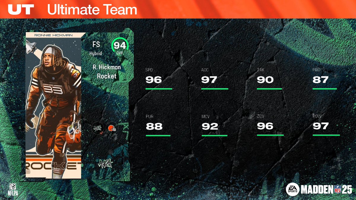 EASPORTS_MUT's tweet photo. OBJ x "Rocket" Ronnie 🚀

AKA Icons RL3 releases tomorrow! #Madden25 https://t.co/6arlIJVVwS