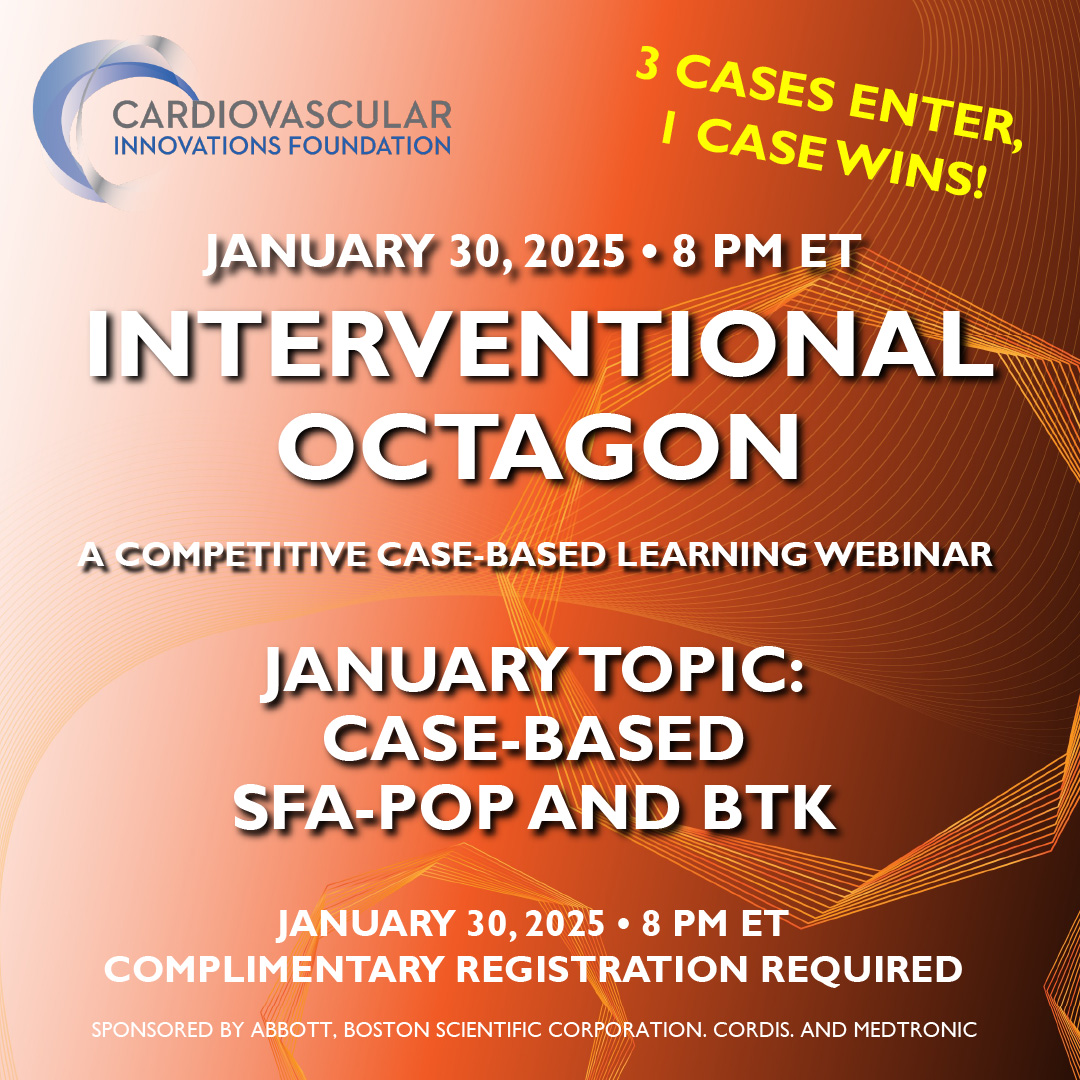 cvinnovations's tweet photo. Don't miss our first Interventional Octagon! 3 cases enter, 1 case wins! Come watch on January 30 at 8 pm ET and vote for your favorite case. Complimentary CME webinar registration required: https://t.co/hLnLLcWTI0
#casebased #cardiology #cme #medicaleducation #fellows https://t.co/HjfmnmImdJ