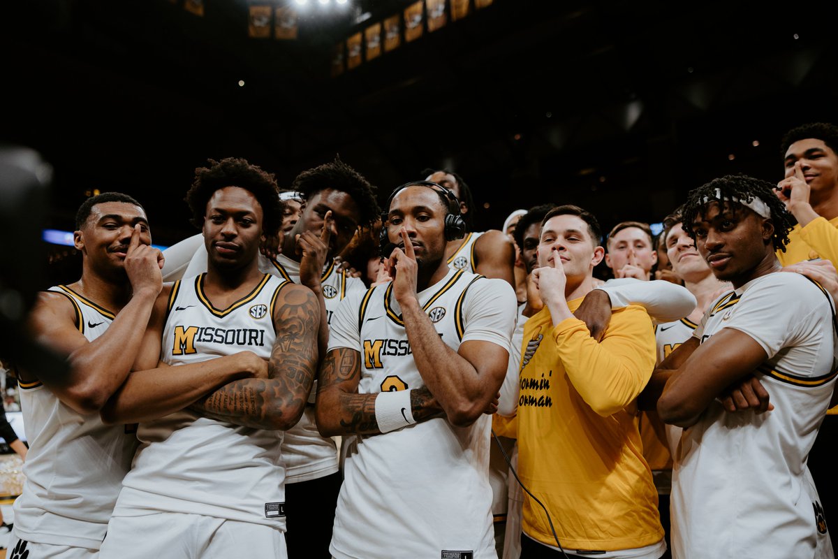 MizzouHoops's tweet photo. While they're talking about everybody else, we're just going to be over here winning 🤫🤫🤫

#MIZ 🐯 https://t.co/R1LTsgNTfu