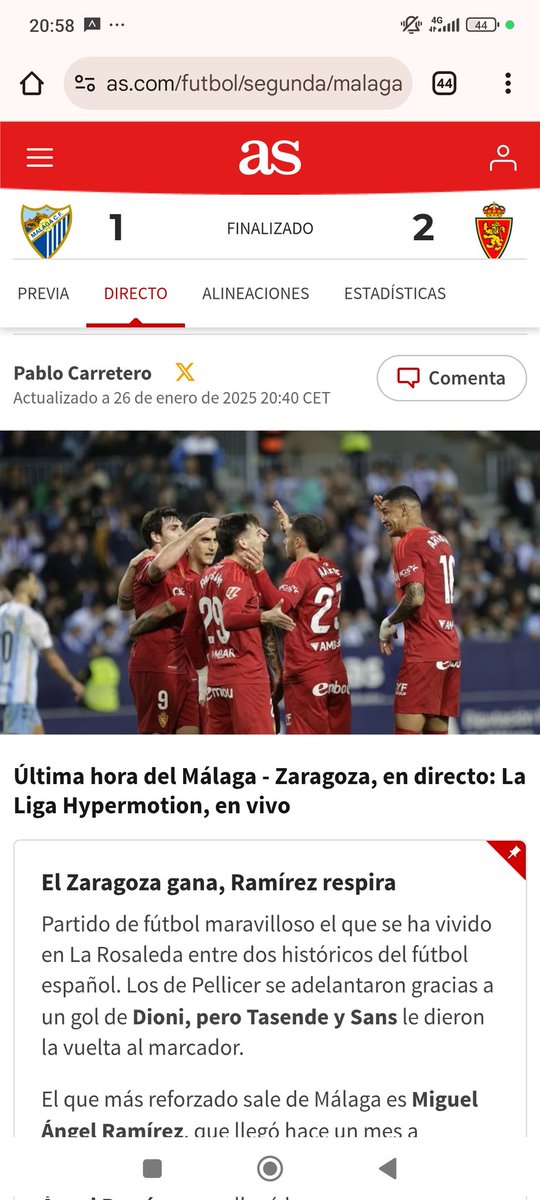 kountryst's tweet photo. @Carretero__ Pero que partido has visto Pablo? Como que maravilloso? ha sido el peor partido de la temporada, un Málaga horrible muy a mí pesar y un Zaragoza que no se merecen los aficionados. Por no hablar de un arbitro que ha dejado que se peguen patadas hasta en el carnet. https://t.co/RAfuUbGrmU