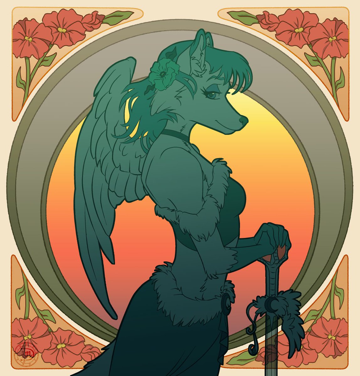 deemendesart's tweet photo. Comm with color variations for @LorDefiance's sona Wing! https://t.co/diJpA8G7EZ