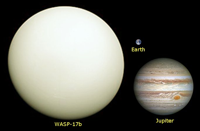 MarijkeRKLB's tweet photo. #WASP17b is een exoplaneet op 1.324 lichtjaar afstand van onze aarde in het sterrenbeeld Schorpioen.
Een van de grootste ontdekte exoplaneten
Deze gasreus draait in een richting die tegengesteld (retrograde) is aan de rotatie van zijn moederster #WASP17
https://t.co/QGWEfgiQgU https://t.co/0bcJevMNPR