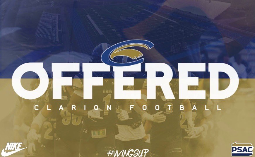 Michael “Bando” Crnkovic (@michaelcrnkovic) on Twitter photo After a great talk with <a href="/HagerNation/">Josh Hager</a> I am blessed to receive my 3rd offer from <a href="/ClarionFootball/">Clarion Football</a>
<a href="/CoachMBrown1/">Mike Brown</a> <a href="/NorwinFB/">Norwin High School Football</a> <a href="/NorwinFBallNtwk/">Norwin Football Network</a> After a great talk with <a href="/HagerNation/">Josh Hager</a> I am blessed to receive my 3rd offer from <a href="/ClarionFootball/">Clarion Football</a>
<a href="/CoachMBrown1/">Mike Brown</a> <a href="/NorwinFB/">Norwin High School Football</a> <a href="/NorwinFBallNtwk/">Norwin Football Network</a>