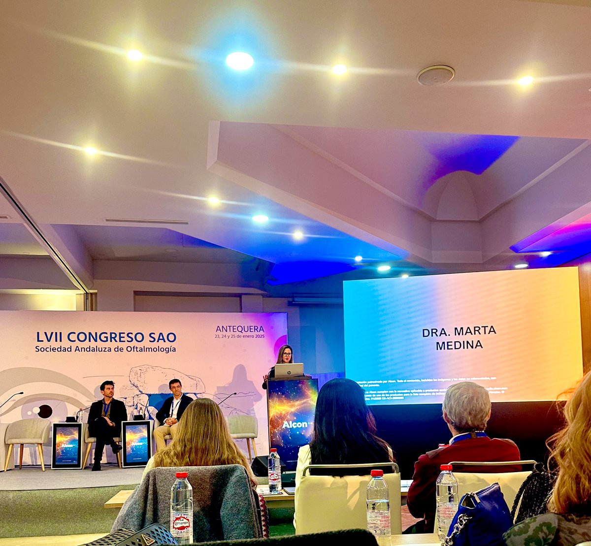 Esta semana hemos asistido al LVII congreso <a href="/SAOoftalmologia/">SAOftalmología</a> en Antequera con la participación del <a href="/HUPMCadiz/">HospitalPuertadelMar</a> en varios simposios patrocinados por #Zeiss #Roche #Alcon 
Jornada de convivencia y aprendizaje 👁️