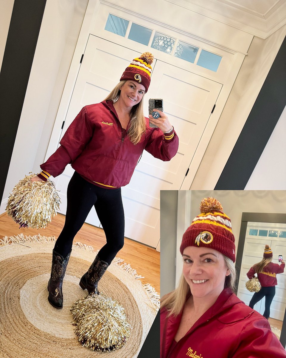 melanietc's tweet photo. HAIL! ❤️\O/💛
I went deep in the closet for this. It’s been a min, but feels good to have s/t to cheer for. I’ve seen more Washington gear in the past 48hrs than I’ve seen in the last 5yrs. SO happy for the fans - you deserve it! ✨
#FirstLadiesOfFootball #karma #TookCommand https://t.co/h9ZnO9dvcR