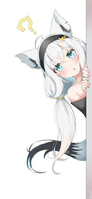 ひょこっと白上 #絵フブキ 