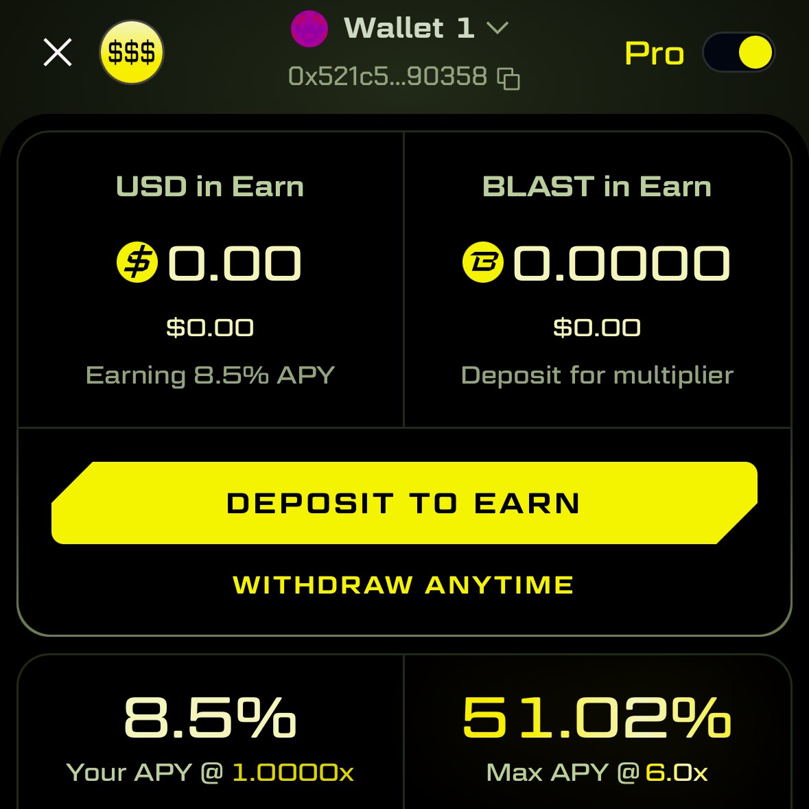 tonybearbrick's tweet photo. Day 2 of trying using the Blast wallet app...
I have sent 0.05eth to my Blast wallet but I am not getting any yield.
Oh! I got to convert my ETH to USDB or $BLAST. 
Alright let's do it... Ah no I cannot because THERE IS NO SWAP BUTTON WITHIN THE WALLET!!!!