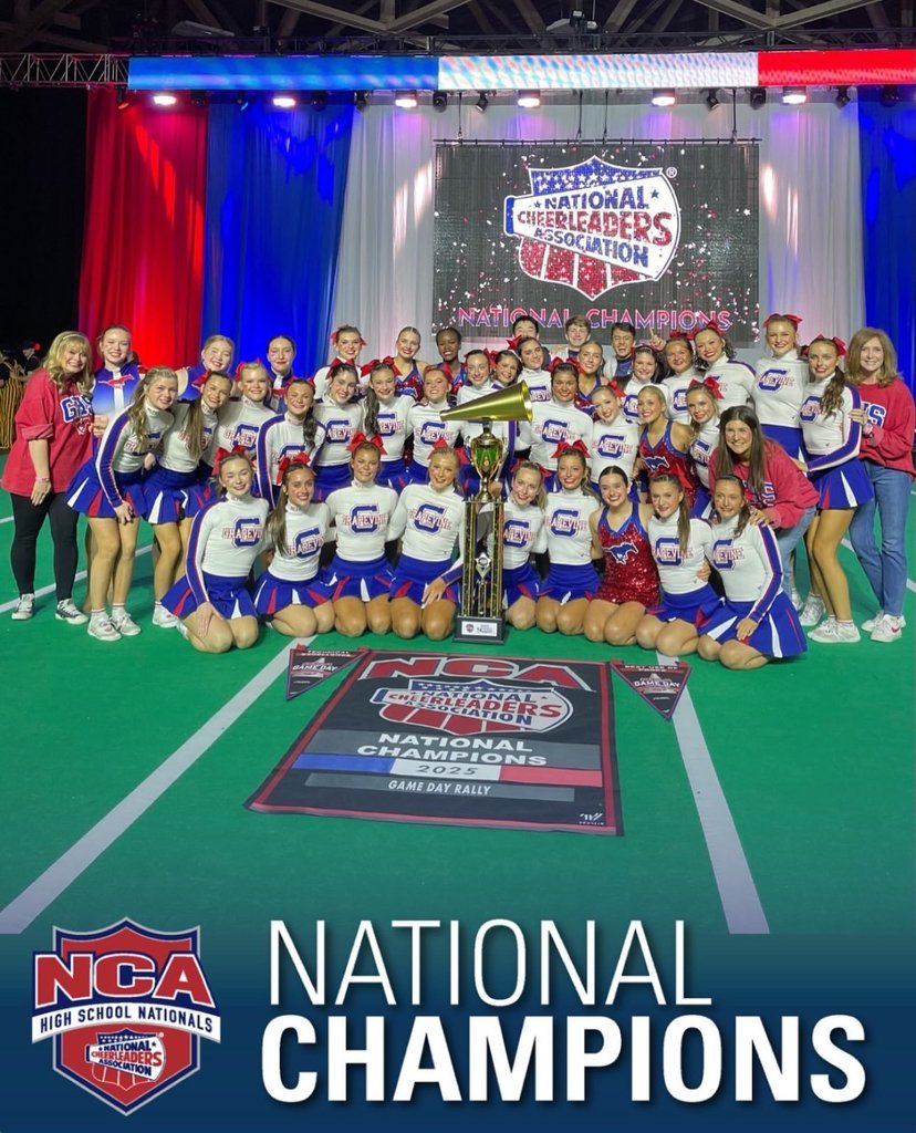 Congratulations to our 4 time National Champions!
GHS Cheer