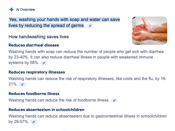 I asked Ai, SHOULD I WASH MY HANDS? here is the answer directly from Google:
Not washing hands with soap and clean, running water spreads many diseases and conditions,#handwashing,#germsprevention
amzn.to/49vcGXV