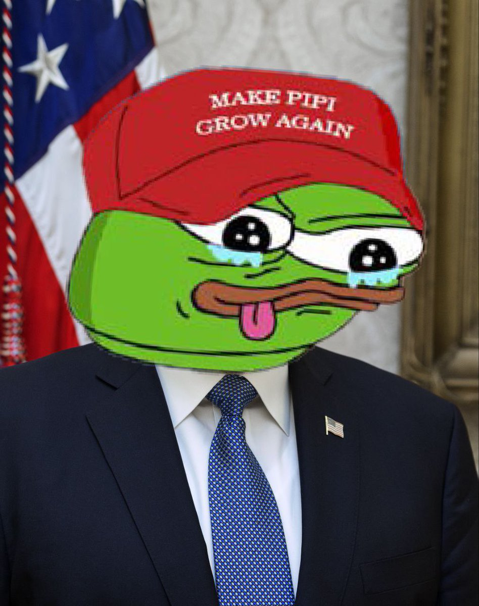 NesteaFlop's tweet photo. @Ralvero Let’s make that autistic frog $PIPI great again, he loves green candles https://t.co/pDRnElE0vD
