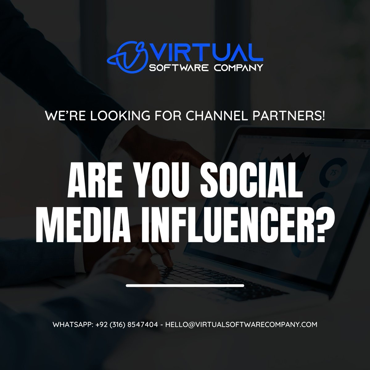 VirtualSoftComp's tweet image. 🌟 Join us Social Media Influencers

Looking to expand your reach and build meaningful partnerships? Become a channel partner today and grow with us 💡

#SocialMediaPartner #InfluencerGrowth #virtualsoftwarecompany