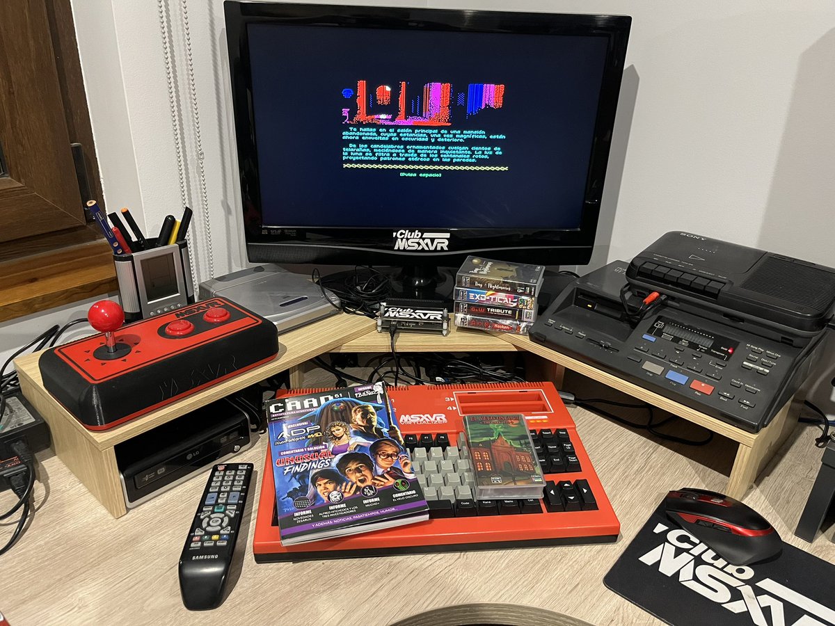 vrmotor6's tweet photo. Ediciones ZX Spectrum 2024 @PlayOnRetro , #EXOTICAL @Roolandoo , #G&amp;WTRIBUTE @setaseta , #HAOKEN  @HicksRetro , #TINYNIGHTMARES  @Eduvillagal ( informe en @caad_es 62) y #ELVELOOSCURO  @FurilloProduct1 ( comentado en @caad_es 61) .Cargando #TINYNIGHTMARES EN @msxvr_computer 👍 https://t.co/KIDowCr3V1