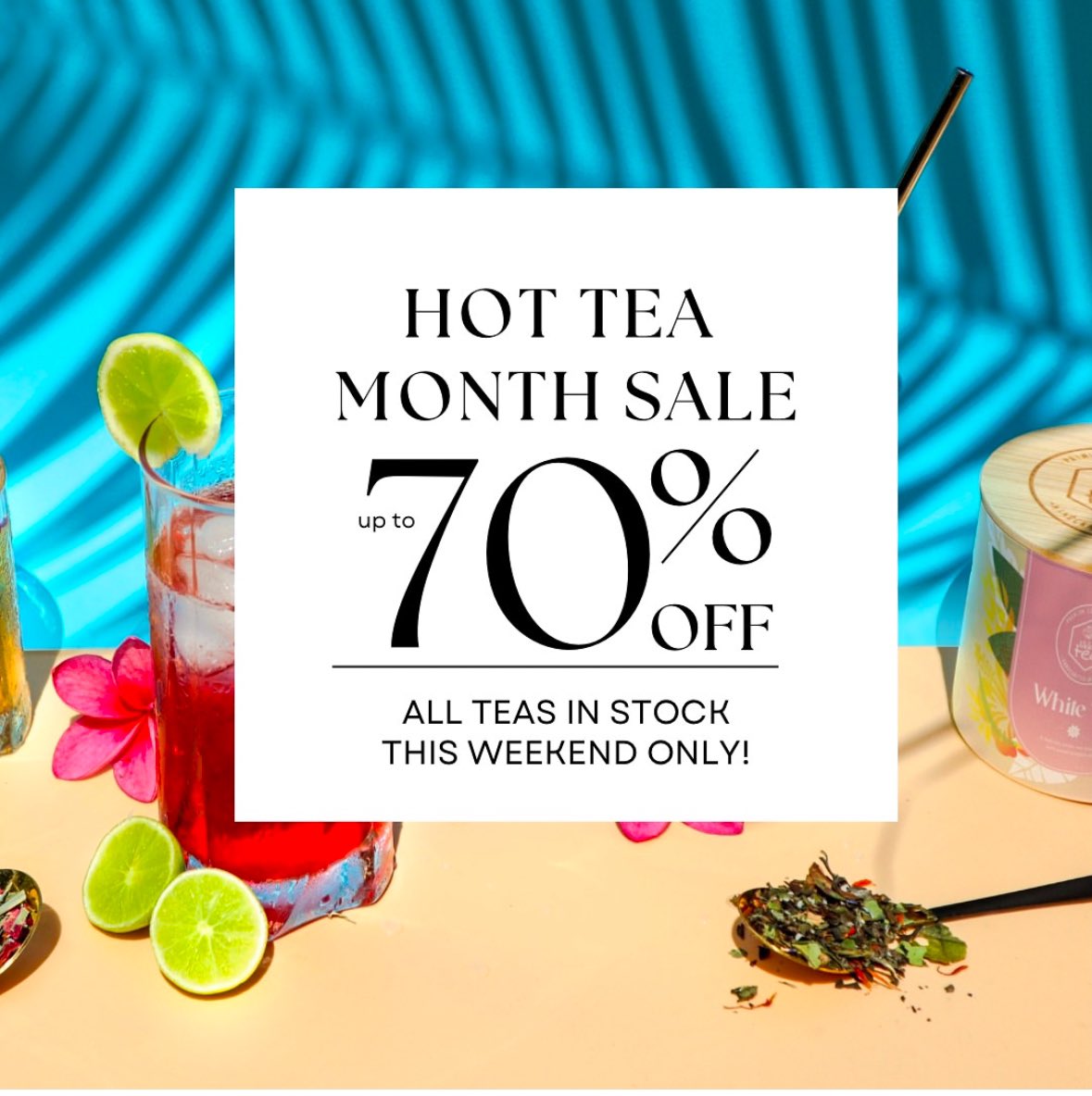 🎤 This thing on! 
🗣️Last call for tea! 
Tomorrow is the last day to save up to 70% on all teas including matcha. 
📍likkletea.com