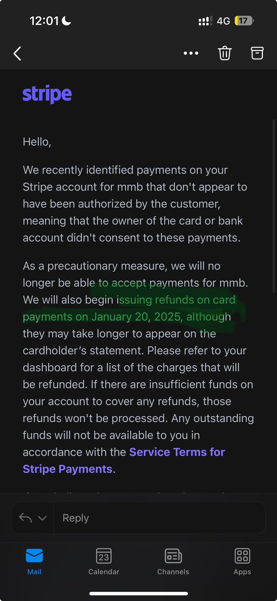 DrMMB_ae's tweet photo. @patrickc @stripe support is appalling—weeks of emails, false promises of refunds, and no resolution. You’re holding funds unfairly despite offering all verification documents. This is unethical. Resolve this immediately or expect legal escalation. https://t.co/7BHpTOGgUj