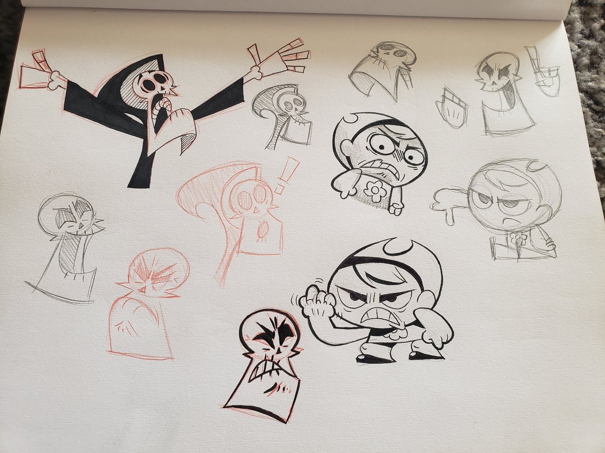 The Grim Adventures of Billy and Mandy drawings