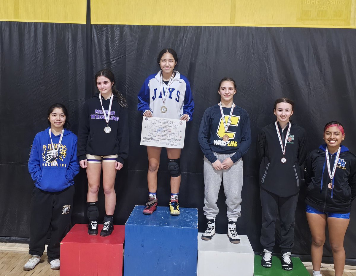 AUBREY RAMOS is the 120lb GMC Girls Wrestling CHAMPION!!! 🏆 🥇 

MIDDLESEX's first-ever Girls GMC individual champion! 🔥💪

Congratulations, Aubrey! 

<a href="/GoJaysAthletics/">MHS Athletics</a>
#getafterit