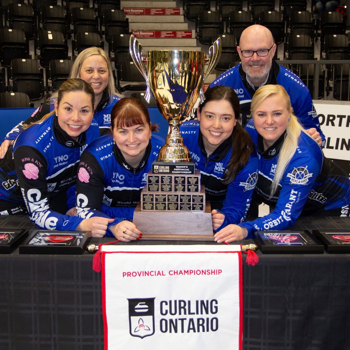 TeamInglis's tweet photo. Championship celebrations 🏆❤️

Thank you to @CurlingOntario, the @TownofCobourg and @Cobourg_CCC for putting on a fantastic provincial! #TeamOntario #STOH2025 https://t.co/uPNaJAuDnD