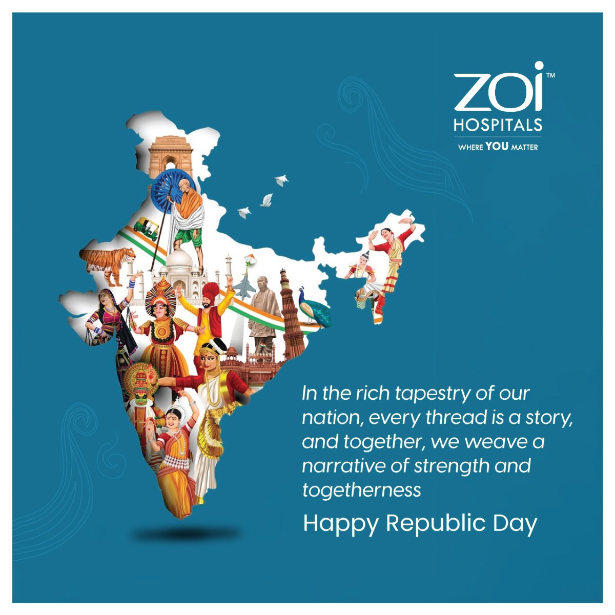 zoihospitals's tweet photo. Republic Day is a special occasion to celebrate the spirit of India’s democracy and unity. It's a day to honor the values of freedom, justice, and equality.  Let’s come together to salute the sacrifices made for our freedom.
Happy Republic Day! 🇮🇳

#republicday #FreedomFighter https://t.co/waGzXZ7Wu2