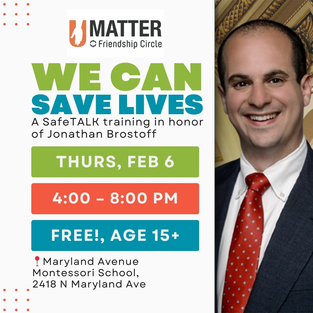 In memory of Alderman Jonathan Brostoff, you’re invited to join a SafeTALK training session Feb 6, from 4-8pm, at Maryland Ave Montessori School.

Register today and become part of this meaningful initiative. Together, we can create a safer Milwaukee.

fcwi.org/templates/arti…