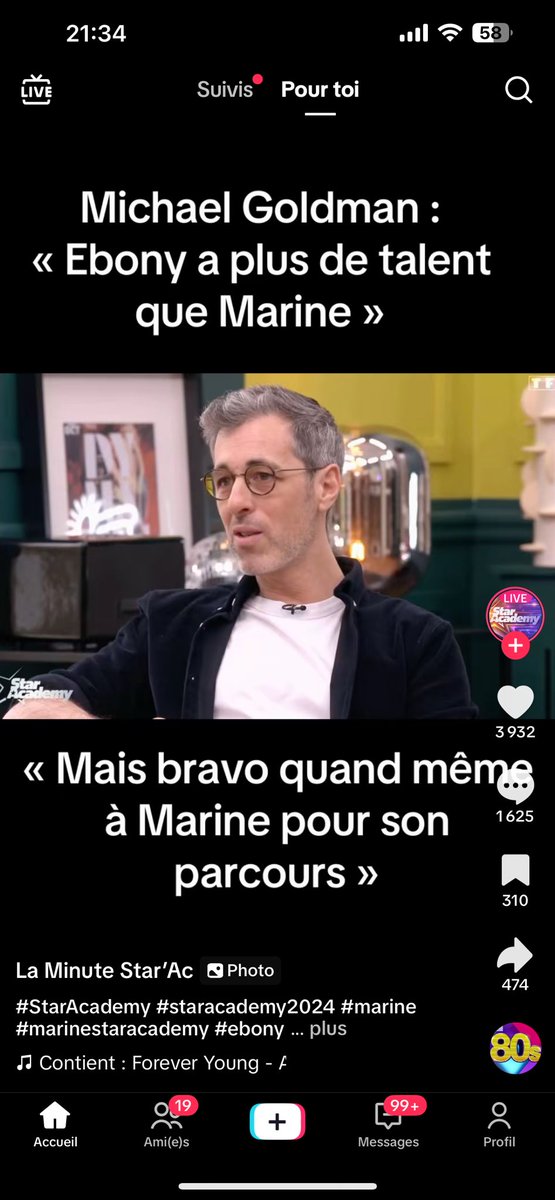 Moi faut m’expliquer ! Pk vous faites des post comme ça déjà mensongère et des gens tombent dans le trou bref quand on voit les commentaires on comprend mieux tout simplement pour rajouter une couche pour harceler Ebony encore ! Vous jsp Marine a vraiment une communauté 🤮 #ebony