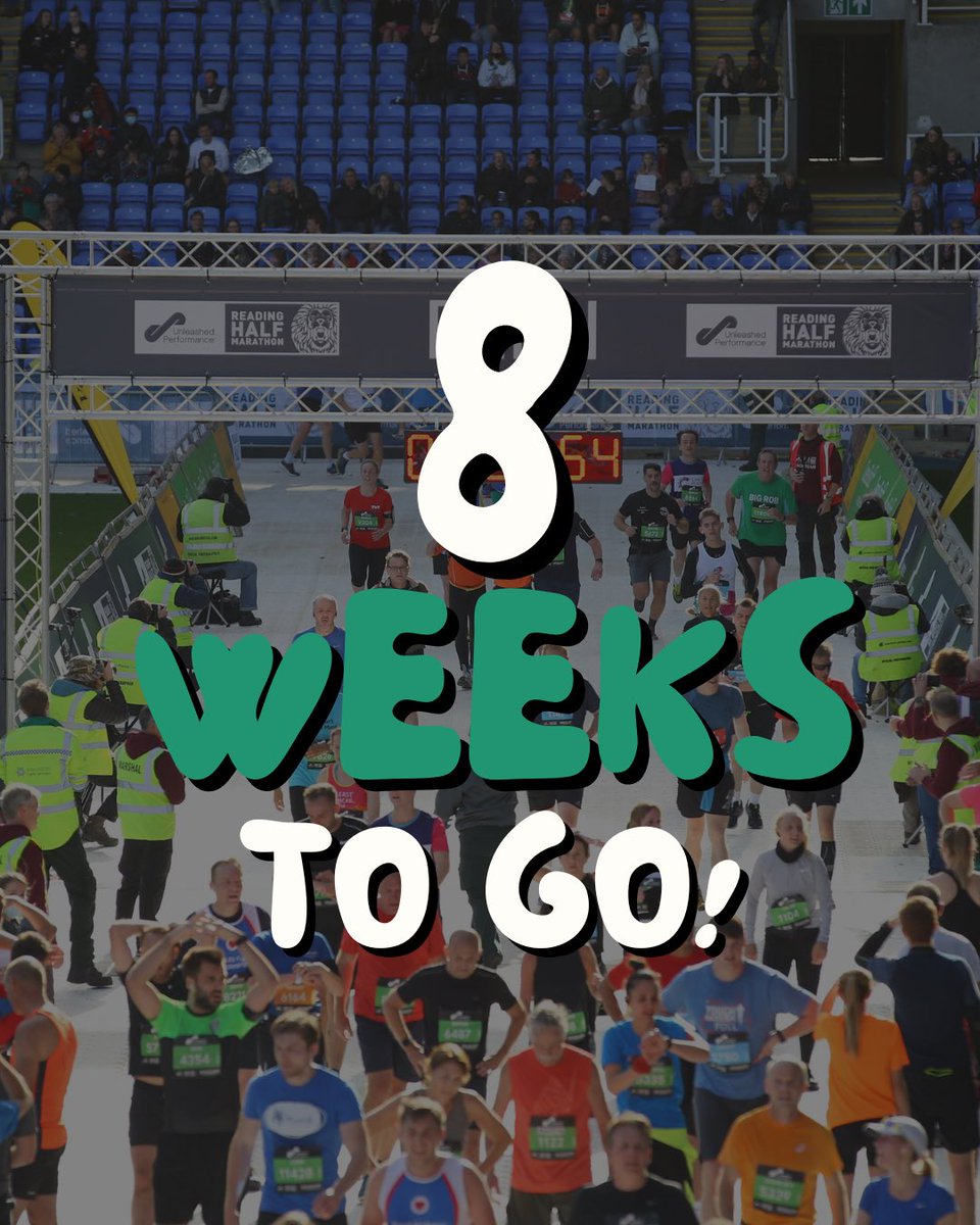 ONLY 8 WEEKS TO GO ⏰

The countdown is on! Just 8 weeks until race day, and there’s still time to jump in! 

Sign up now and take advantage of your last chance to complete a full half marathon training plan with <a href="/Coopahruncoach/">Coopah</a> 🏃‍♀️

Register now: readinghalfmarathon.co.uk