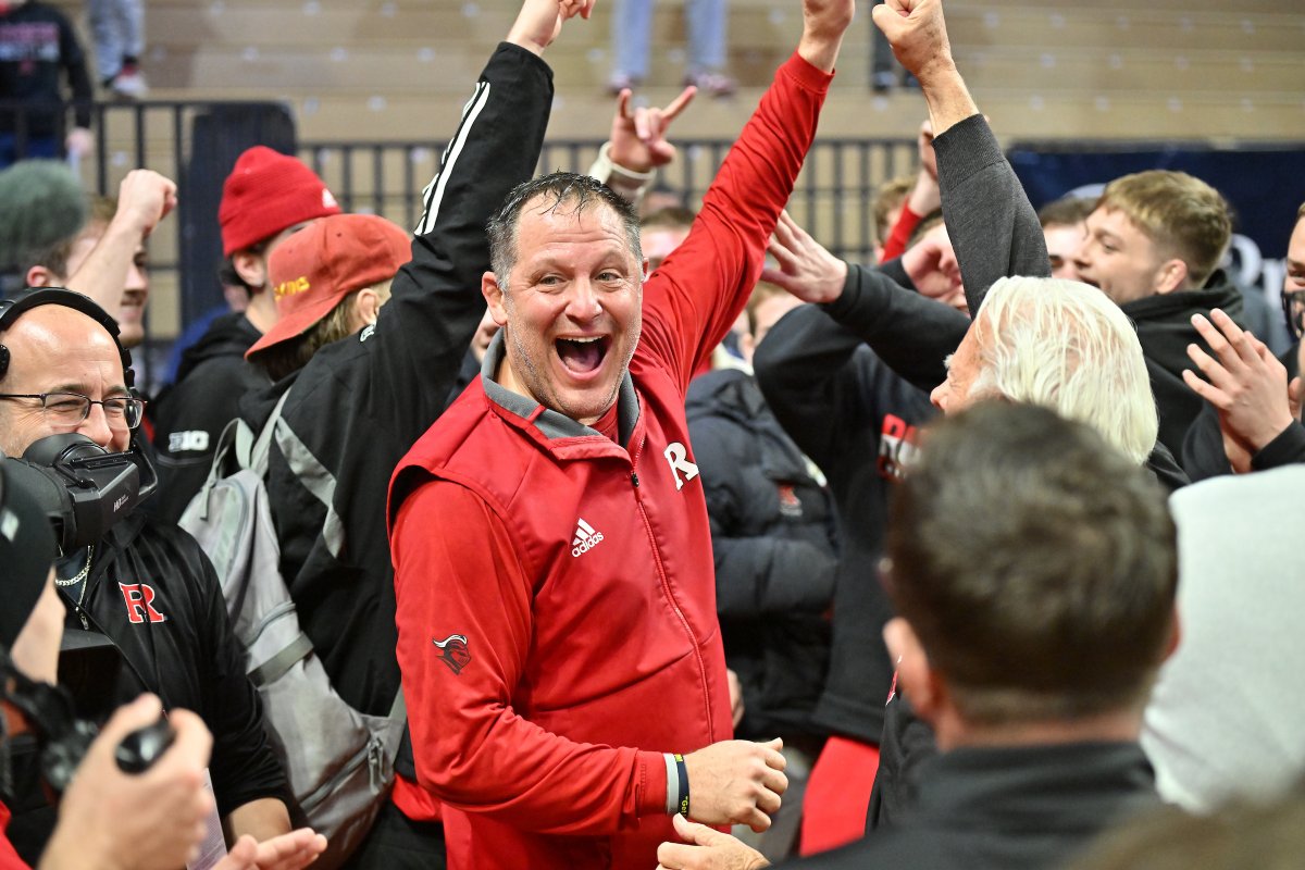 RUWrestling's tweet photo. Party in Piscataway!

We deliver our first top-10 dual win since Jan. 11, 2019 against Wisconsin!

#RelentlessPursuit | #GoRU https://t.co/CAOaXZRZxg
