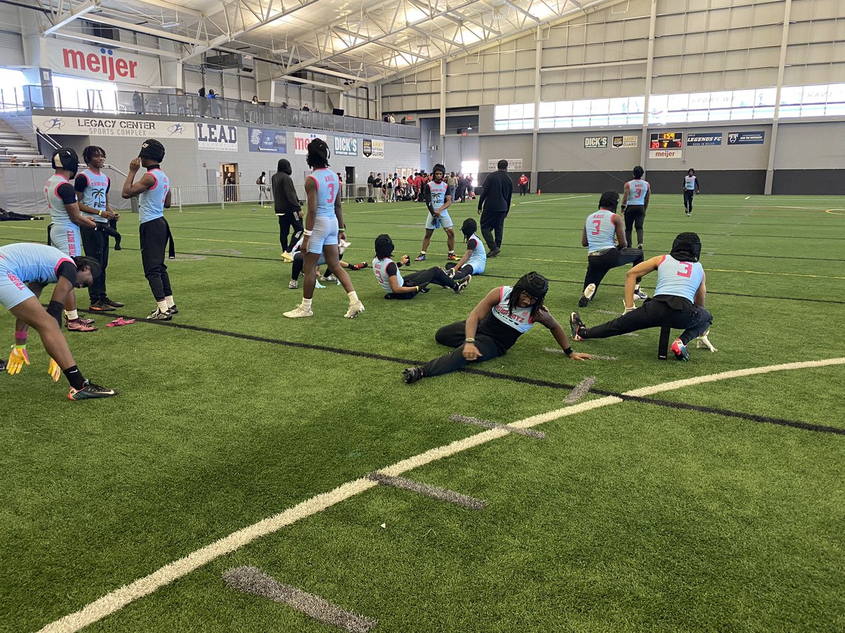 Tribe Boyz about to play in the semi-final here at Legacy Midnight Madness.