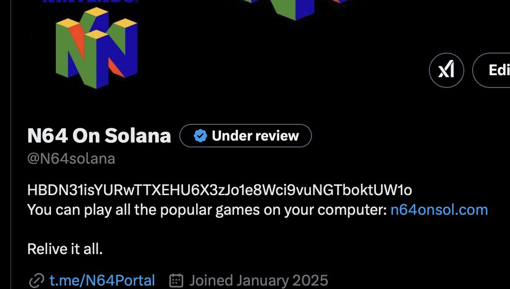 N64solana's tweet photo. Hi there @elonmusk , this is taking longer than loading up a Playstation game. 

Can you help a console out here? https://t.co/kJgTbZQ3If